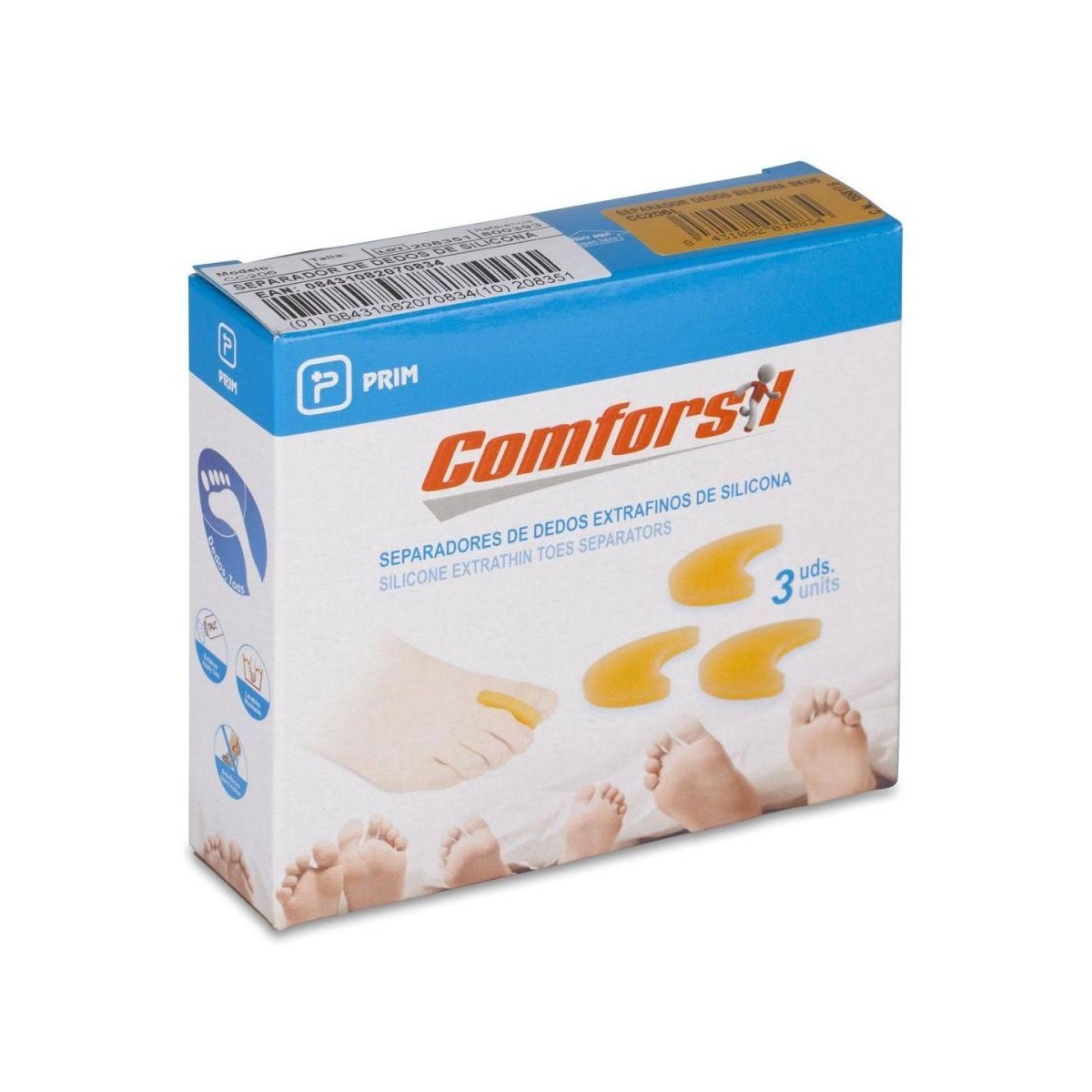 comforsil separador dedos silicona extraf tl accesorios