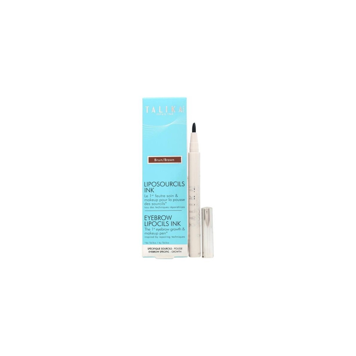 talika eyebrow lipocils ink marron 08ml