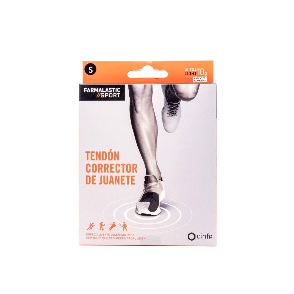 farmalastic sport tendon corrector de juanete talla s