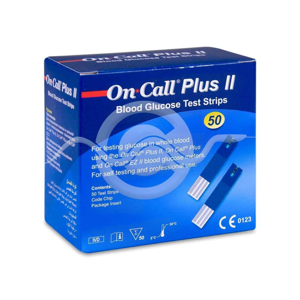 on call plus glucemia glucose strip 50 tiras