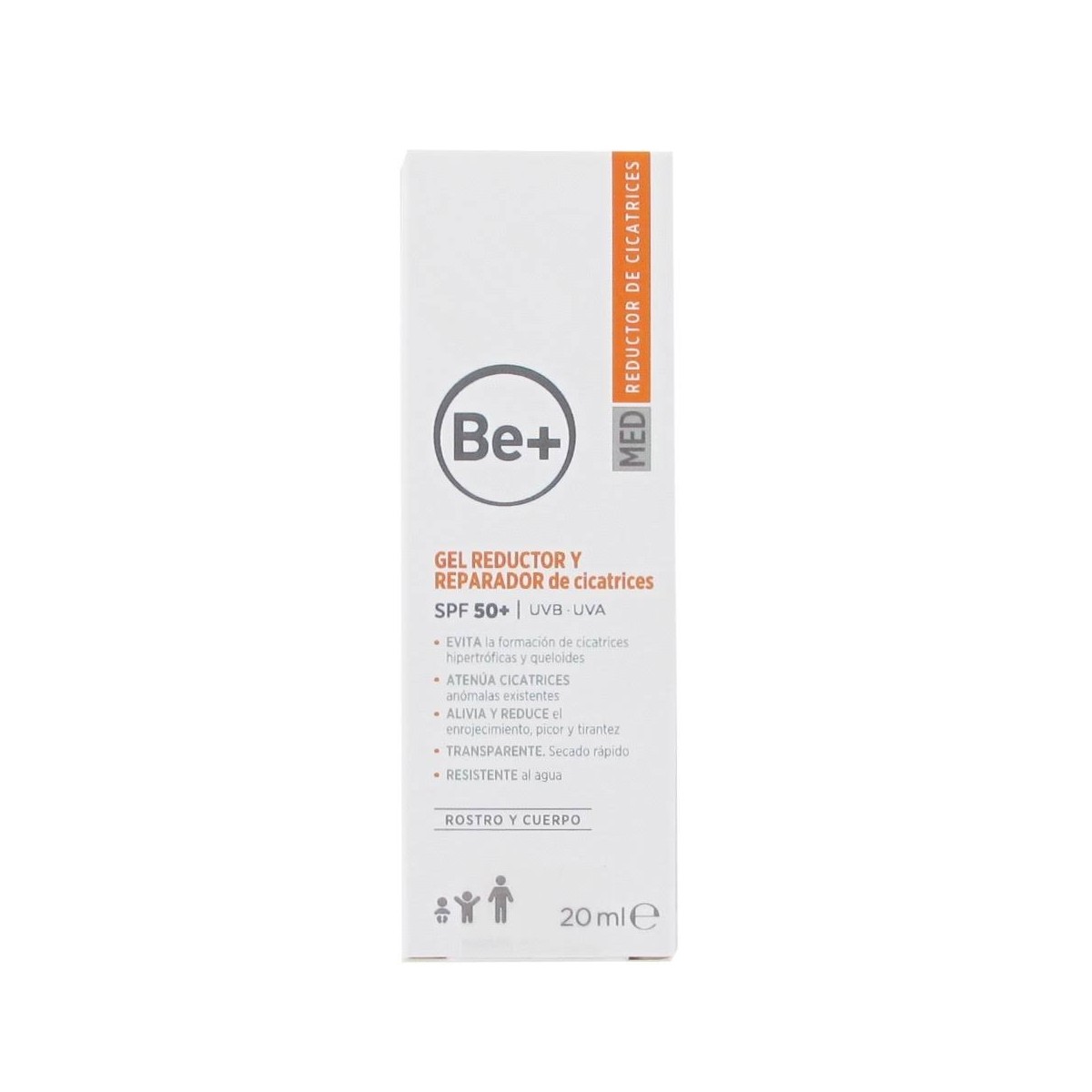 be gel reductor y reparador de cicatrices 20 ml