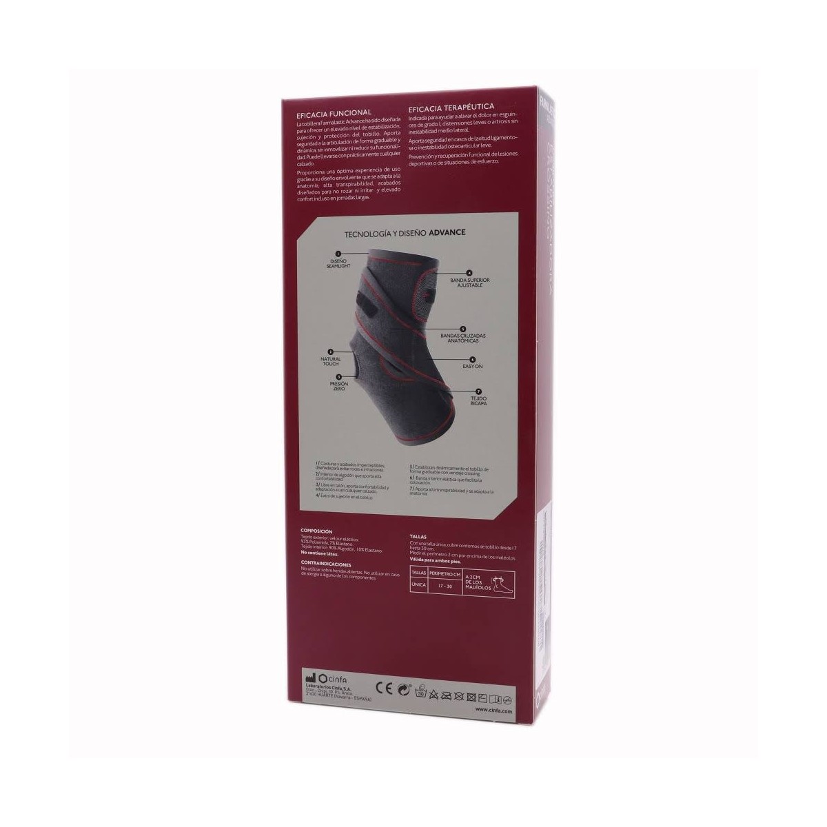 farmalastic advance tobillera estabilizadora crossing talla unica