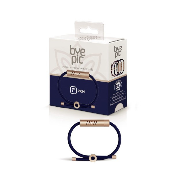 ByePic pulsera citronela cordón color azul marino