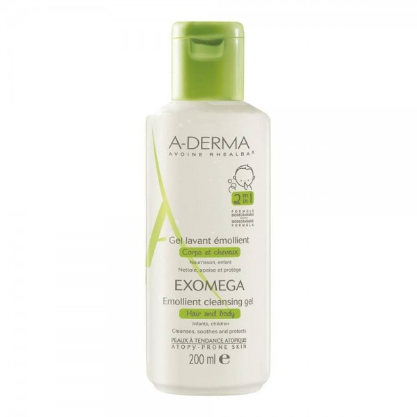 a derma exomega gel limpiador 2 en 1 500 ml