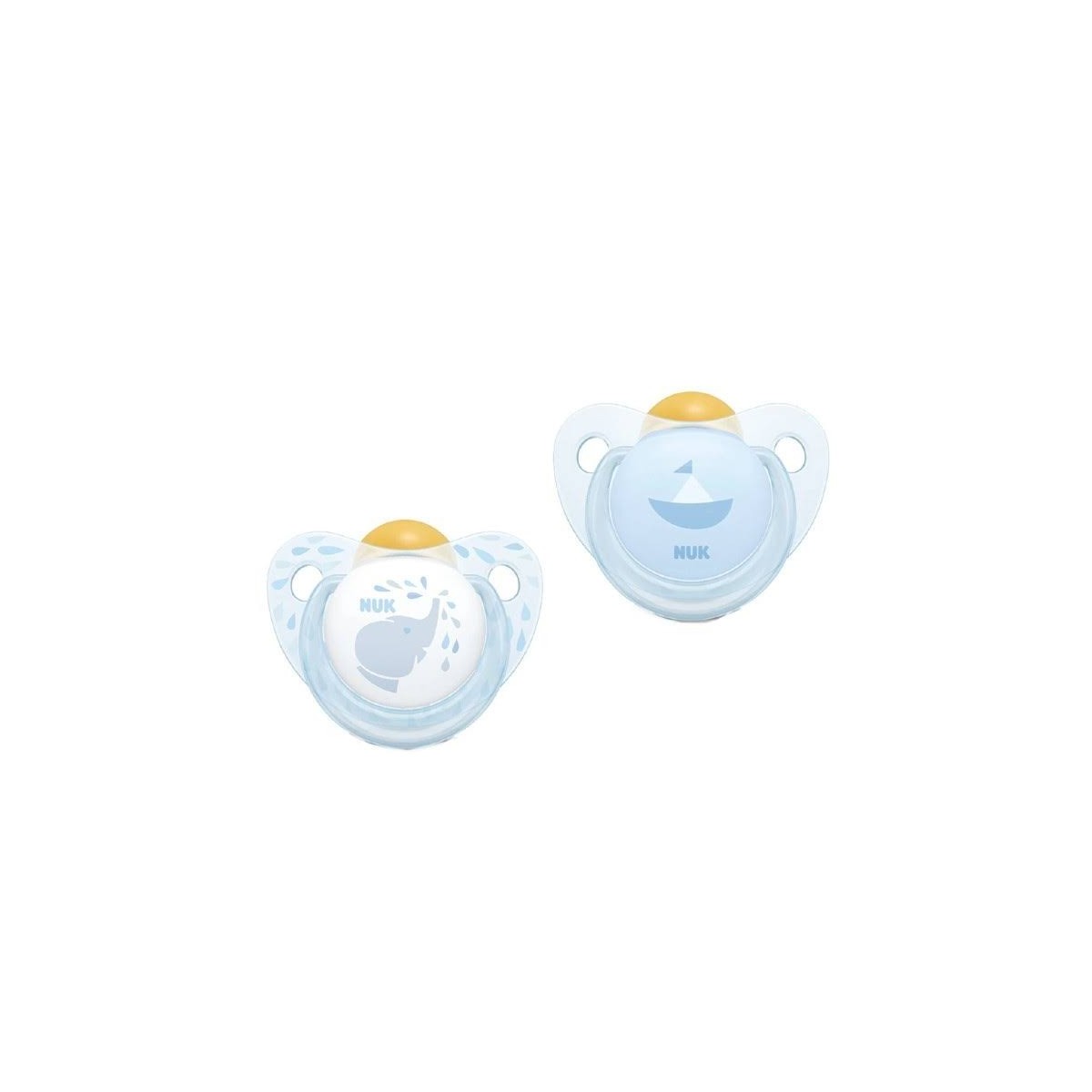 nuk chupete t 1 latex blue 2 unid
