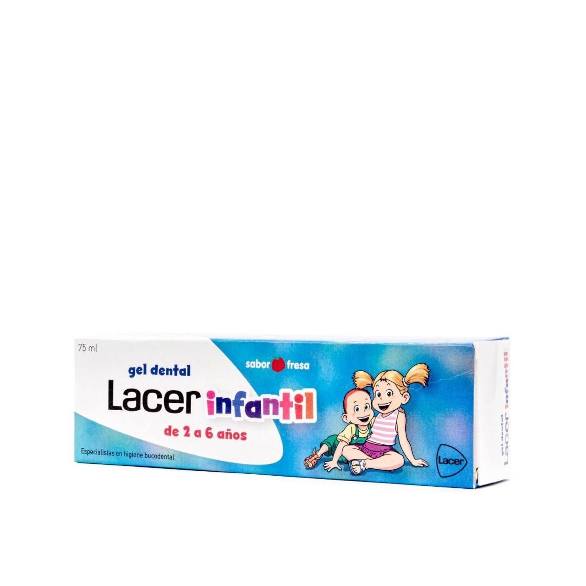 lacer gel dental infantil fresa 75 ml
