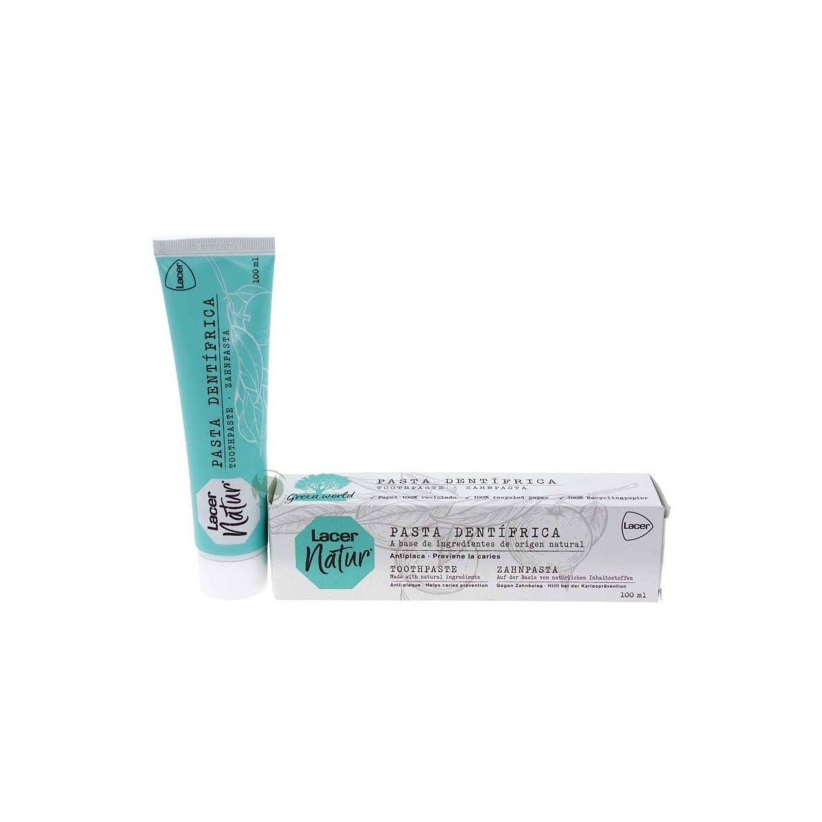 lacer pasta dentifrica natur 100 ml