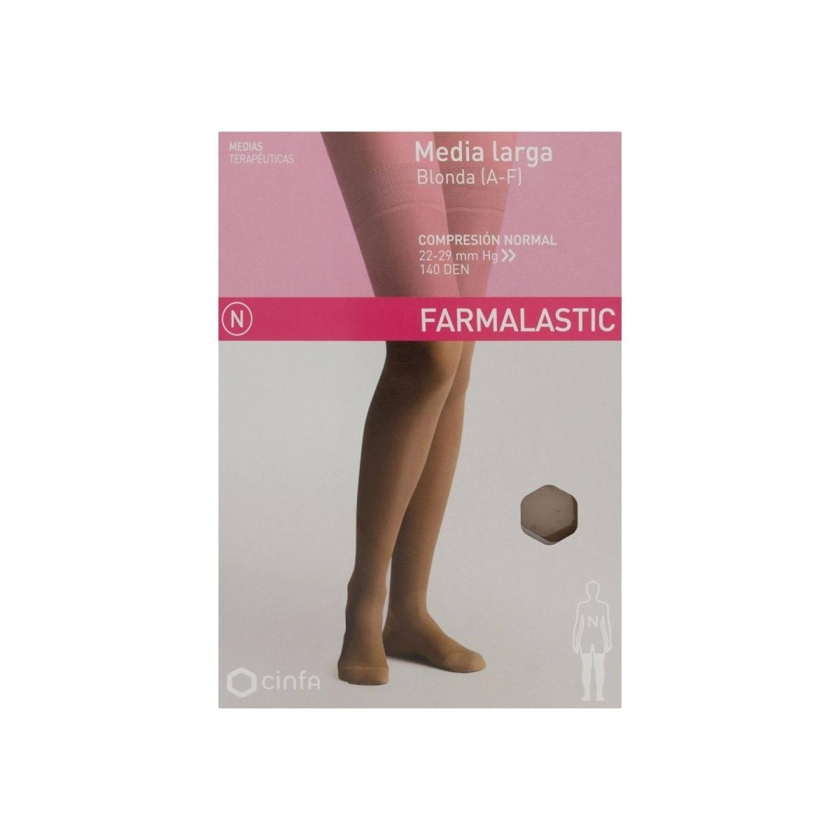 varisan medias enteras compresion fuerte beige talla 3