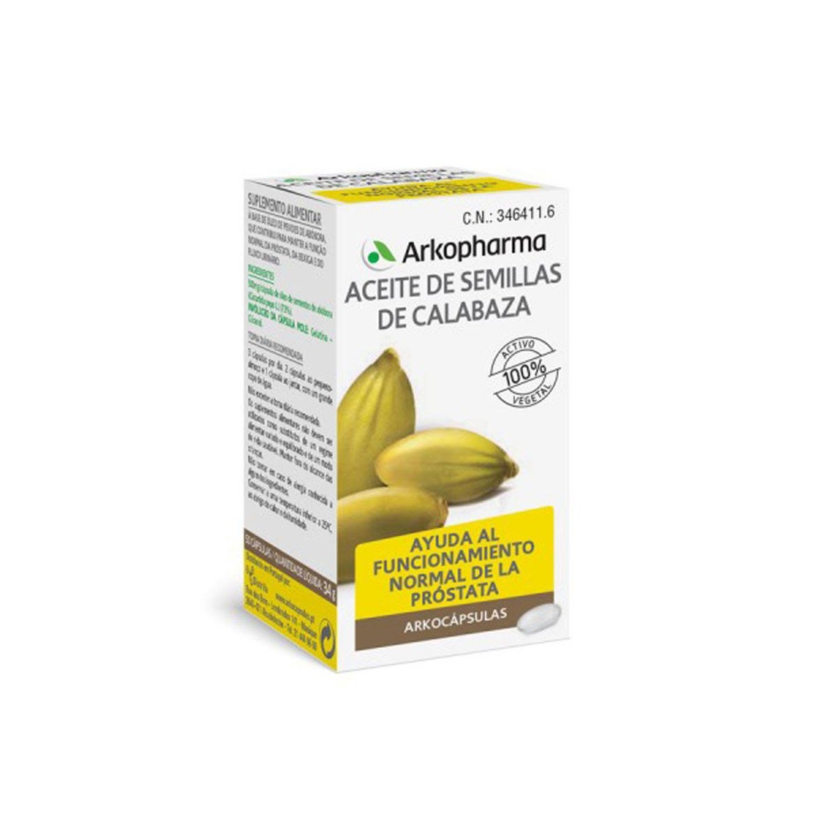 arkocaps calabaza aceite de semillas 50 capsulas