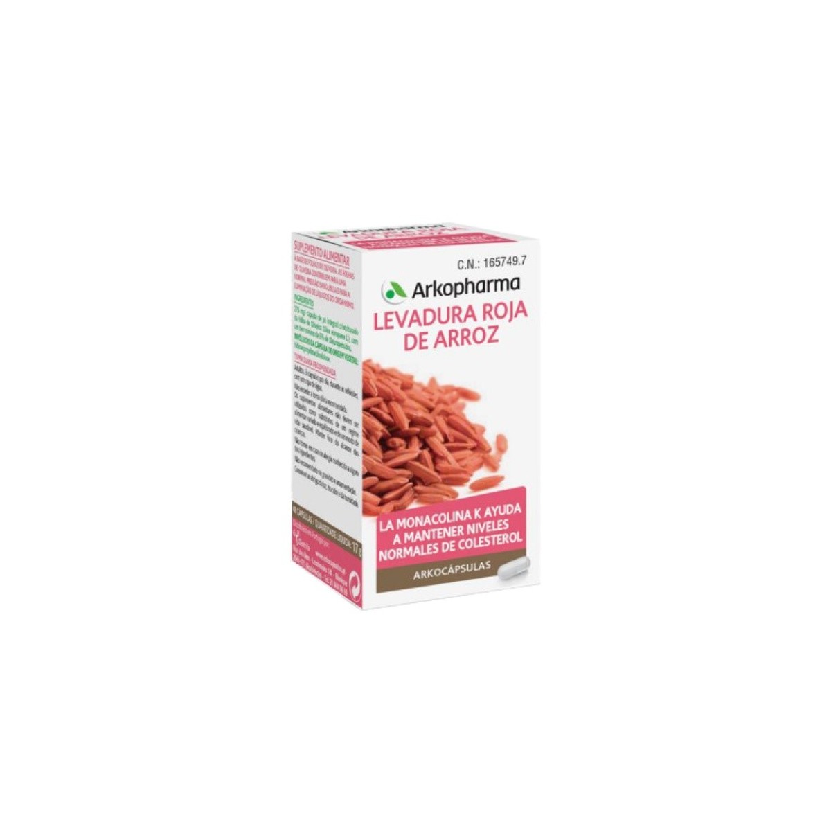 arkocaps levadura roja de arroz 45 caps